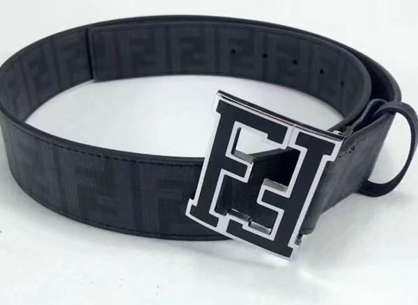 

fashion big buckle belts for men genuine leather brand belt designer belts men belt with box 894650, Black;brown