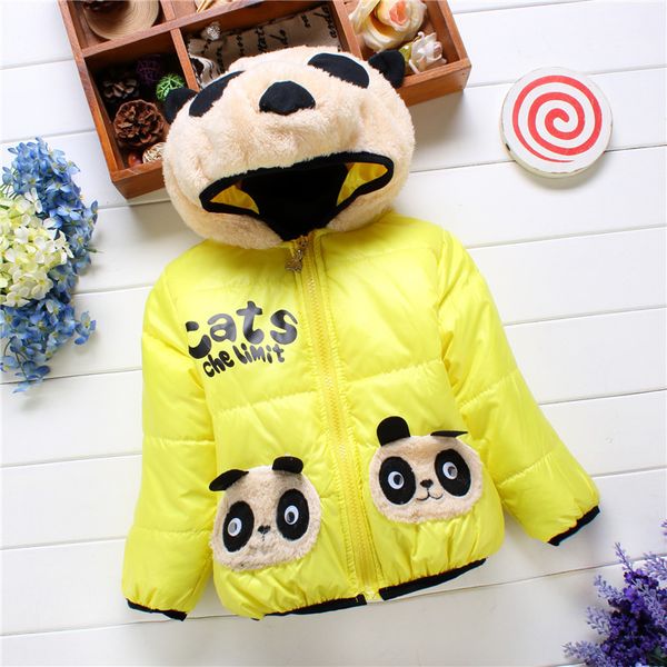 

korean-style autumn and winter new style children plus velvet bear cotton-padded clothes baby padded cotton-padded jacket, Blue;gray