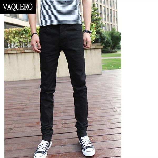 

basic styles mens jeans stretch classic black denim mens pants casual fashion slim fit jeans size 27-36 919, Blue