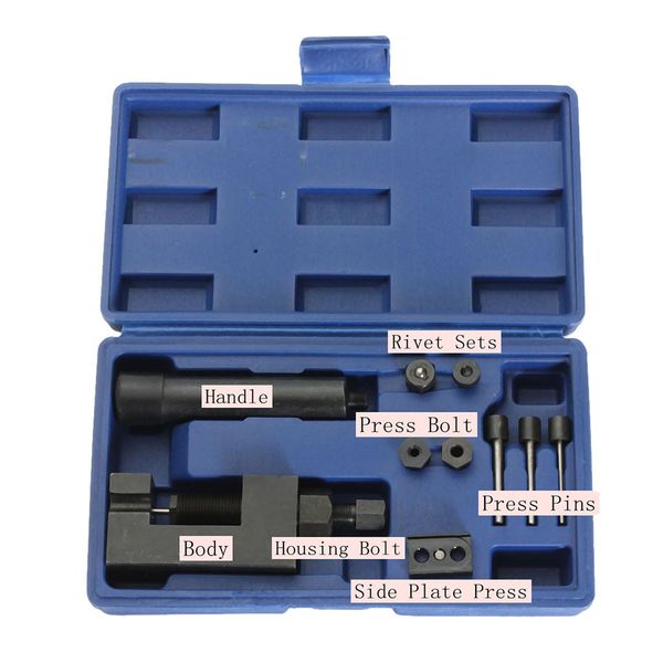 

pitch atv motorcycle bike heavy chain breaker riveting kit cutter rivet tool 520/525/530/630
