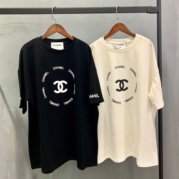 

20ss luxurious brands design big circle logos print oversized tee shirt men women streetwear sweatshirt outdoor t-shirts, Gray;blue