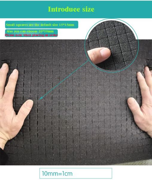 

pick pluck foam pre-cut foam for plastic tool box tool case