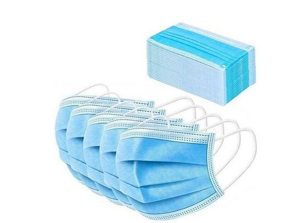 

100 1pcs синего рта face non sleep mask woven трехслойного фильтр унисекс пыль рот нос proof маска свободной перевозка груз