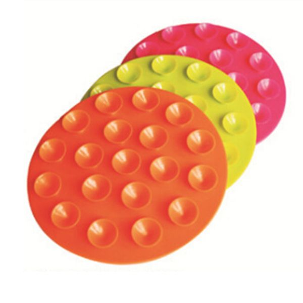 

tpr double side magic baby bowl/cup non-slip mat with 19 pcs suction cup kids and children's tableware sucker stick 10.5 cm