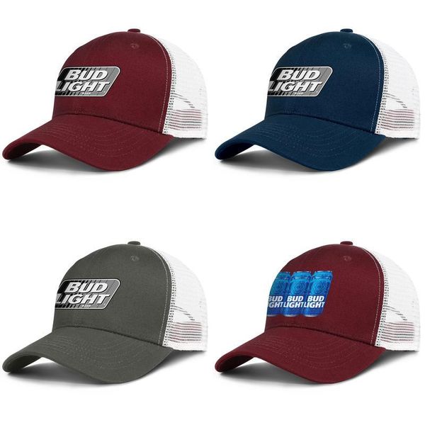 

bud light adjustable trucker cap dad cool popular vintage baseball hat logo beer, Blue;gray