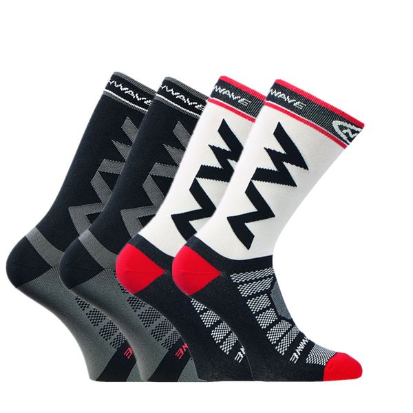 

sport outdoor cycling socks men running socks breathable comfortable bikes compression, Black