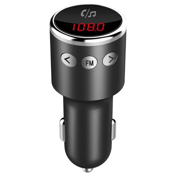 

3.0 fast charge car portable mp3 audio player car fm transmitter phone hands-player practical