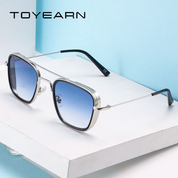 

2019 new fashion brand steam punk sunglasses men women vintage small square shahid kapoor sunglasses kabir singh uv400, White;black