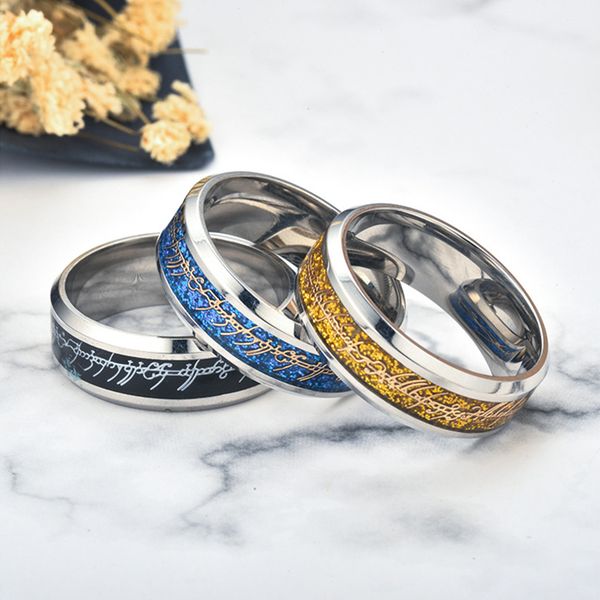 

2020 кольцо мода ювелирные изделия обручальное белое золото обручальное кольцо гвоздь для женщин стерлингового мужчины кольца оптом черный б, Silver