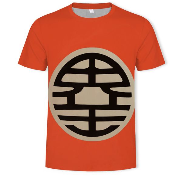 

mens designer summer clothes dragon ball trend digital printing short-sleeved t-shirt, White;black