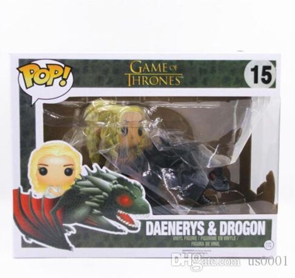 

funko pop rides game of thrones dragon & daenerys action figures toys