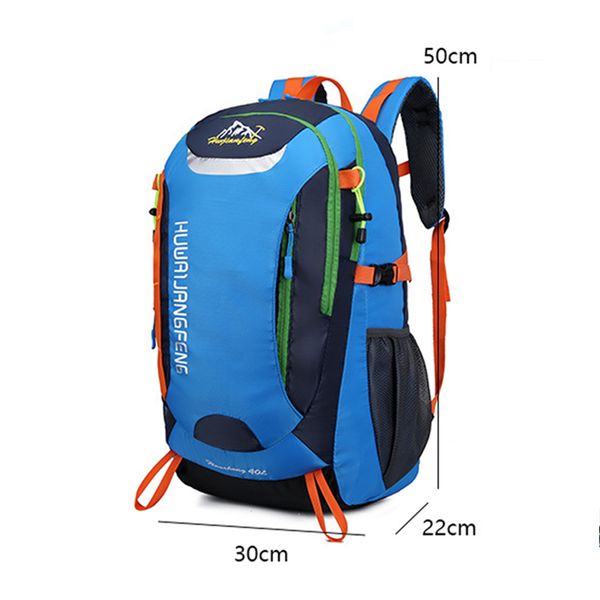 

40l climbing hiking bag nylon water resistant camping trekking backpack sports mountaineering backpack outdoor travel bag