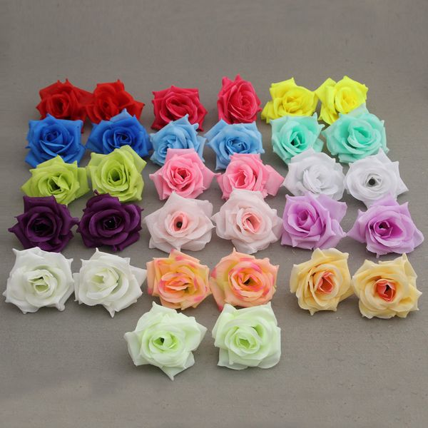 

lot 10pcs 8cm artificial roses flower heads diy wedding wall arch road lead flowers baby shower birthday party decoration flores