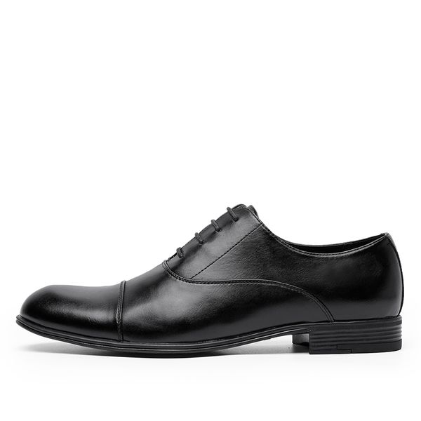 

men shoes men business suits male size leather shoes 2019, Black