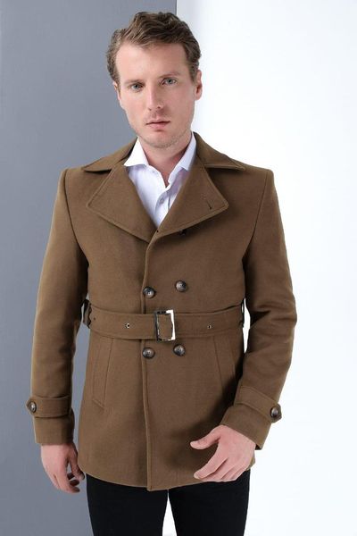 

dewberry male camel coat-1030001k7539, Black;brown