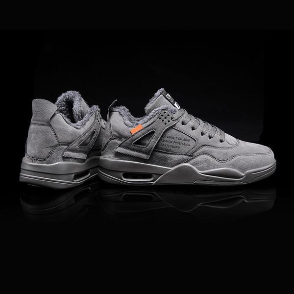 

et warm sneakers men's korean version of the tide cross-border black thick men's shoes