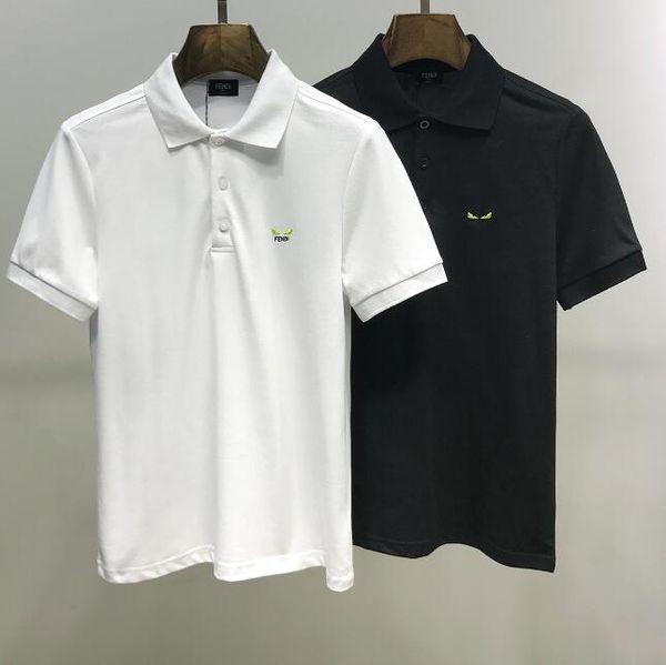 

italy designer polo shirt t shirts 2020 polos snake bee floral embroidery mens polos high street fashion stripe print polo t-shirt #4800, White;black