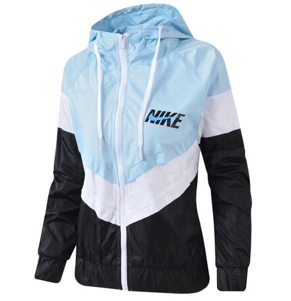 

nike nike осень nk новый бренд дизайнер женская ветрозащитная спортивная куртка бег фитнес с длинными рукавами молния куртка пальто верхняя, Black;brown