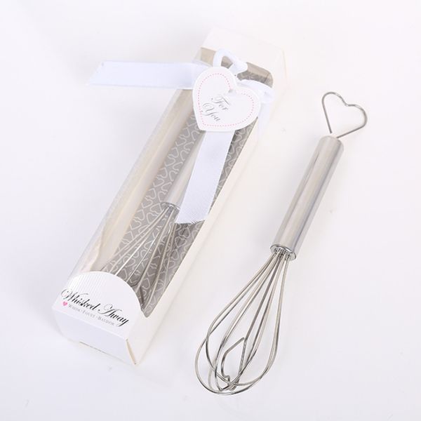 Frullino per le uova in acciaio inossidabile Frullino per le uova in silicone Frullatore per le uova a mano Cottura Schiuma Wisk Cook Per il regalo della festa nuziale