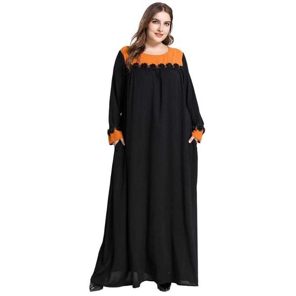 

maxi мусульманского хиджаб платья женщина дубай arab lace side кармана абай elbise турция марокканского кафтан кимоно исламской одежда vesti, Red