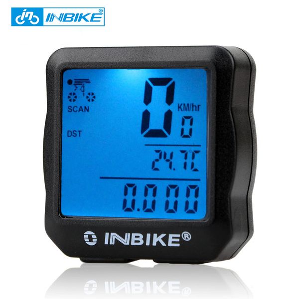 

inbike wired bicycle odometer waterproof backlight lcd digital cycling bike computer speedometer suit for most bikes
