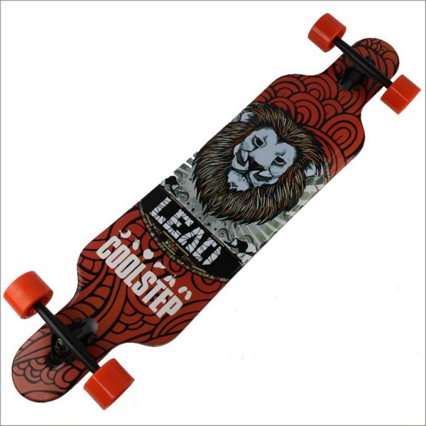 

professional longboard canadian maple skateboard 4 wheel skate board street brush board dance roller driftboard slide scooter