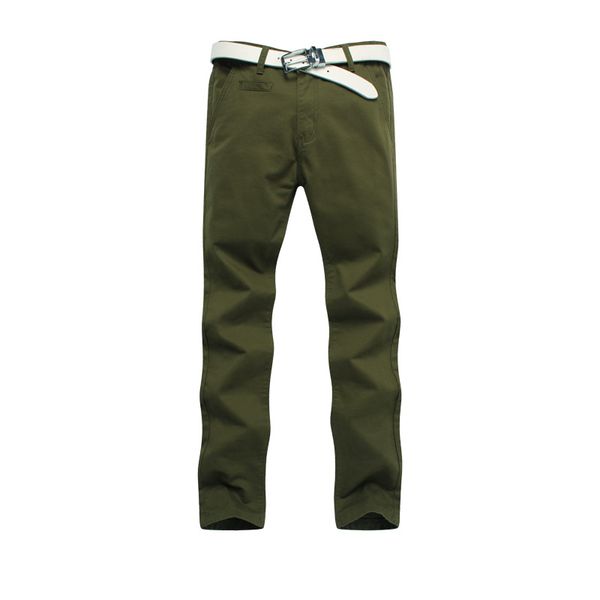 2021 Мода - Оптовые джинсы Мужские тонкие прямые чиновые брюки темный умывальник Chinos повседневный черный, армейский зеленый, хаки 7 тормоз