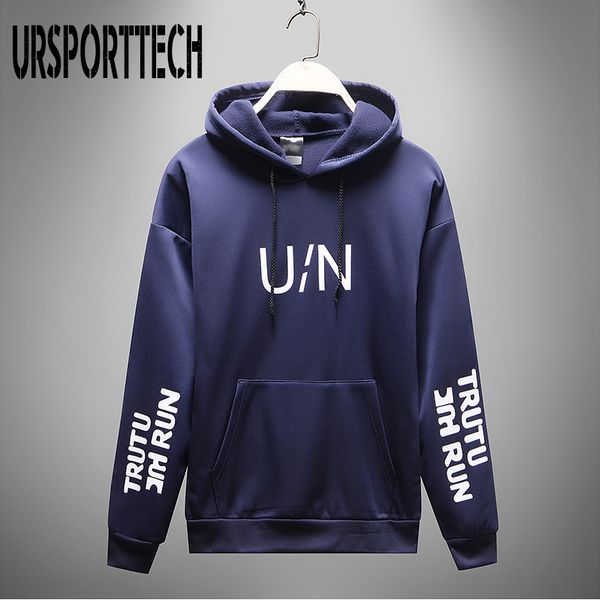 

весна осень марка мужские толстовки мужские толстовки hip hop high quality u / n письмо печать с длинным рукавом моды человек hoodie, White;black