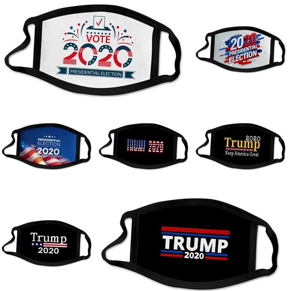 

designer trump face masks luxury mask washable cloth dustproof riding cycling flower print solid masks shipping #448