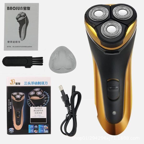 

multifunctional 9188 razor rechargeable three-blade floating wash razor electric beard knife men's portable