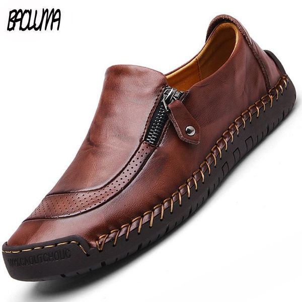 

classic men casual shoes leather men loafers flat spring autumn mans moccasins shoes breathable men s flats