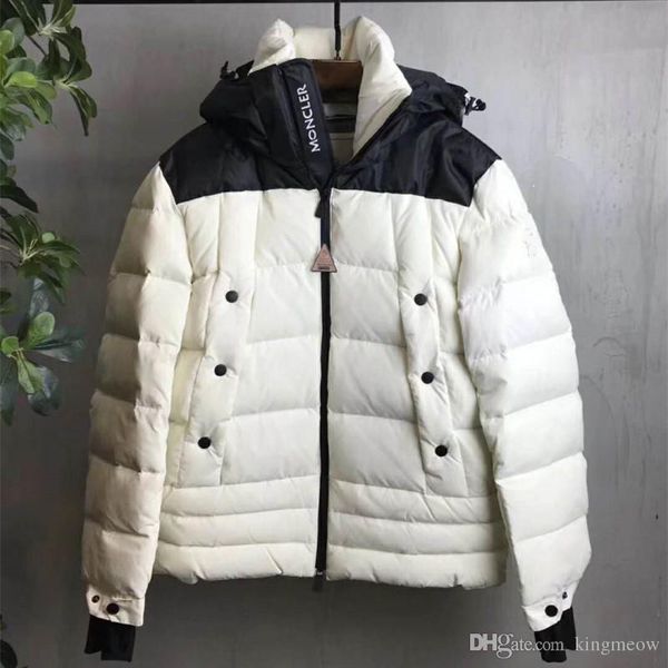 

2018 winter ski down jacket black/blue/white colors men feather dress quality m brand down coat parkas