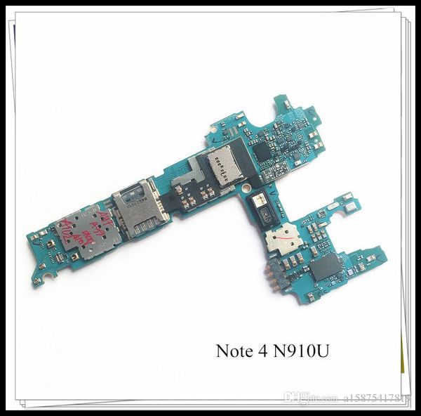 

international unlock original mainboard logic circuit electronic panel for samsung galaxy note 4 n910u motherboard 32gb ing