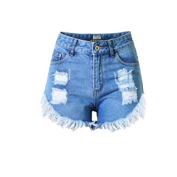 

vintage tassel mom jeans shorts fringed high waist denim shorts women irregular hole punk rock biker plus size, White;black
