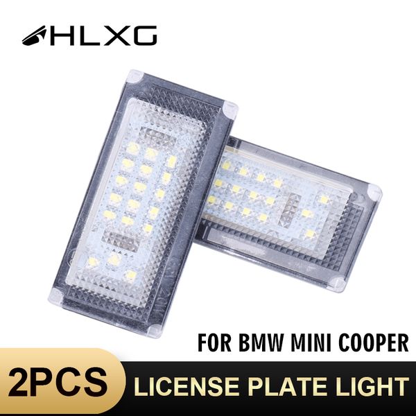 

license plate lights led for mini cooper s r50 r52 04-08 r53 01-06 12v white 6000k accessories led number lamp bulb hlxg