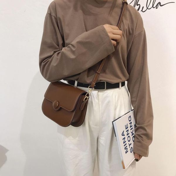 

retro round mouth mini square sling bag korean-style fashion cross-body bag mori series single-shoulder for women
