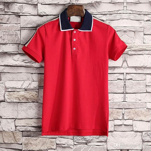 

реальные фотографии 2018 лето новый мужской короткий рукав поло топы футболка high street poloshirt мужчины, White;black