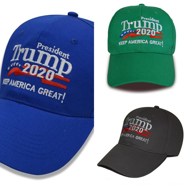 

yrlfc 4 styles donald trump baseball letter starflag camouflage cap keep america great 2020 hat 3d embroidery hat adjustable snapback dhl, Blue;gray
