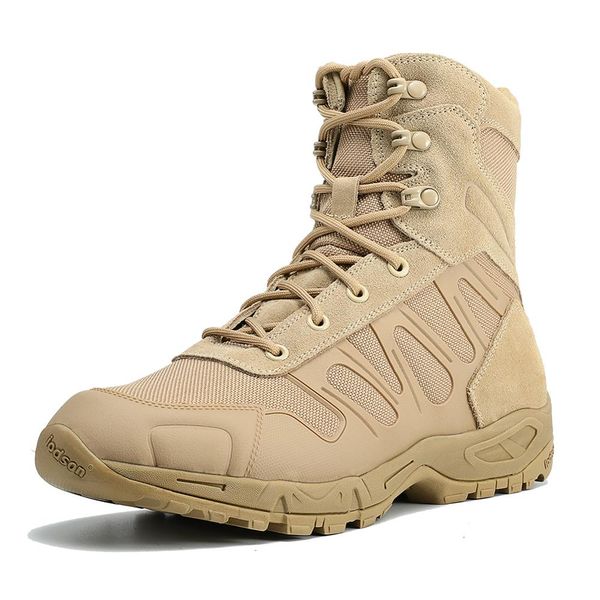 

winter autumn men's tactical boots working safety shoes sandy army combat boots female desert men shoes, Black