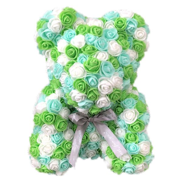 

40cm bear of roses colors artificial flowers home wedding festival diy wedding decoration gift box wreath crafts