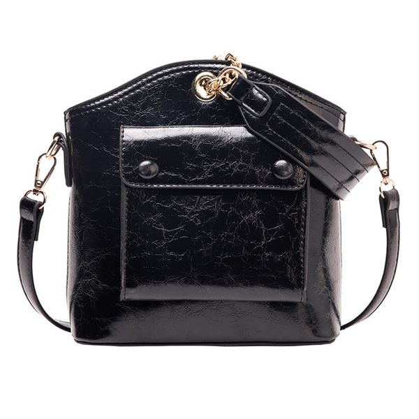 

191210 ivog new arrival everyday female messenger crossbody handbag black geometric fashion hand bags for women 2019