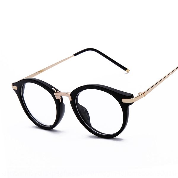 

art style thin plain men's and women's glasses frame hipster frame 660 plain glasses, Silver