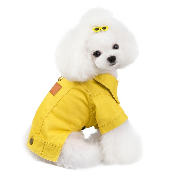 

pet dog denim winter coat autumn dog clothes jeans jacket outfit york dog clothing yorkie poodle bichon schnauzer pet product