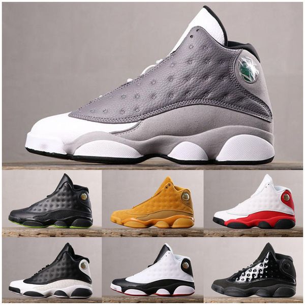 

new arrive jumpman 13 13s hyper gs italy blue olive men kids basketball shoes 13s mens sports sneaker athletics shoes, Black
