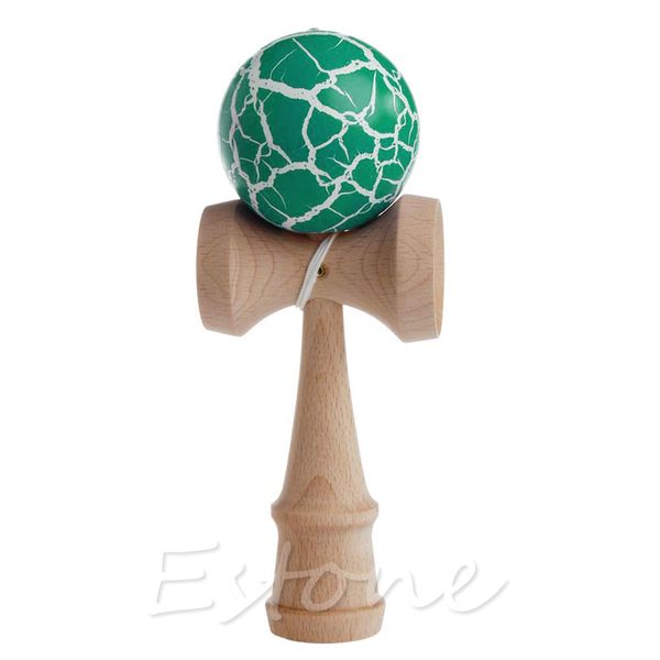 

crack pattern paint toy bamboo kendama wooden educational toys kids toy 634f