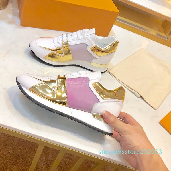 

шнуровка классических пресбиопий моды роскошь дизайнер женщины вскользь кроссовки кроссовок камуфляжа цвет дышащего дизайнер обувь s03, Black