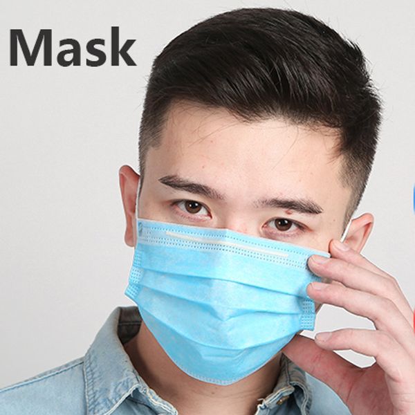 

нетканые маски для мужчин и женщин dhl бесплатная доставка 3-слойный анти-туман пылезащитный дышащий высокое качество одноразовые маски для