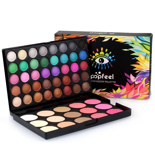 

55 colors matte shimmer earth warm eyeshadow palette pigment nude natural makeup eye shadow powder maquillage oogschaduw palette