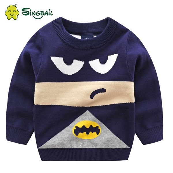 

singbail 2020 new baby boy girl winter clothes sweater children's cartoon o-neck leisure christmas sweater kids jacket for boy y, Blue