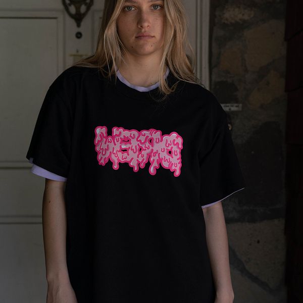 

fashion woman loose t shirt summer new with label graffiti pattern printed designer shirts for lovers/buy larger sizes for your boyfriend, White